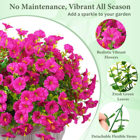 MARTINE MALL UV-resistant petals stay vivid under sun