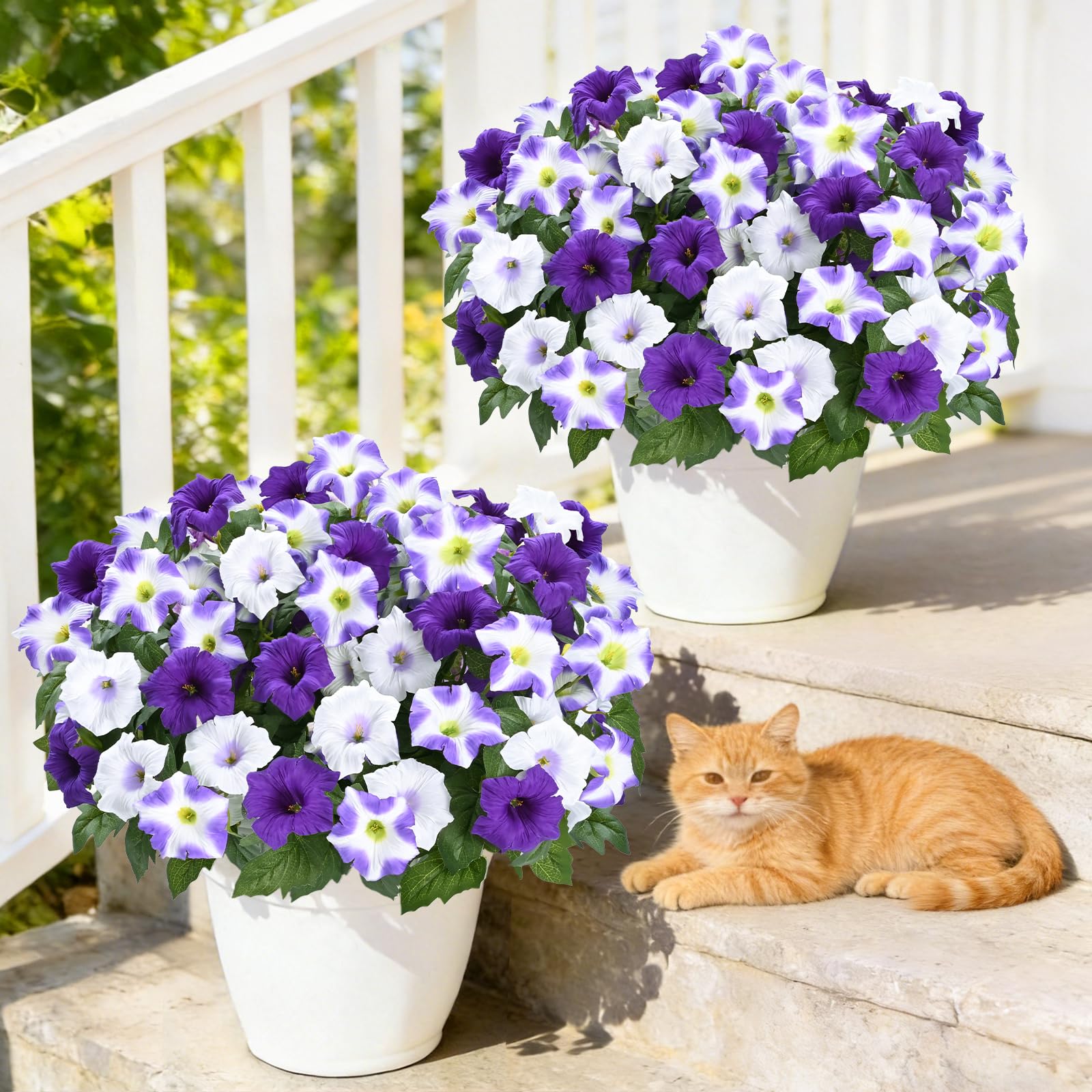 MARTINE MALL UV-resistant faux flowers designed for outdoor longevity