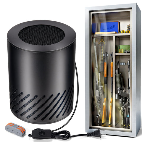 Martronic gun safe dehumidifier front view demonstrates compact profile for tight spaces