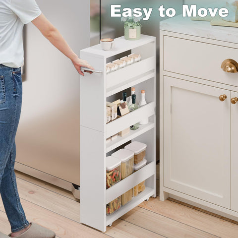MARTY slim cart handle and wheels enable effortless pulling.