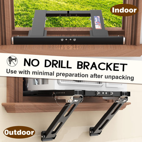Marudina window-ac-bracket-extension-beams provide extra support for heavier units.