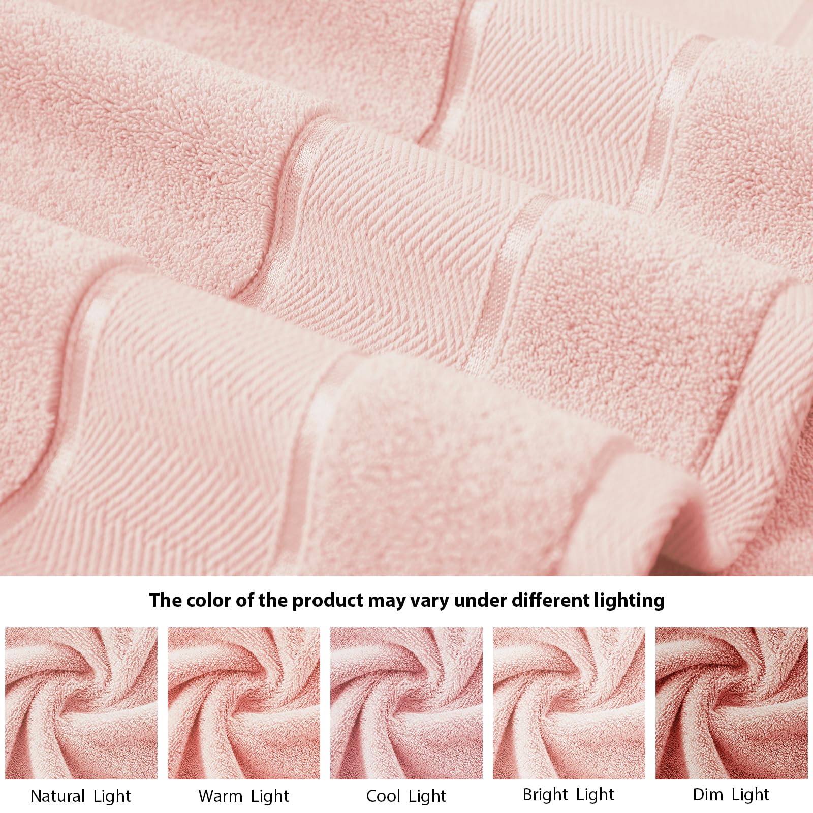 Marvione hand towels 13x30 pink ready for daily use.
