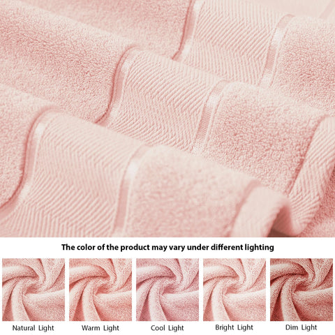 Marvione hand towels 13x30 pink ready for daily use.