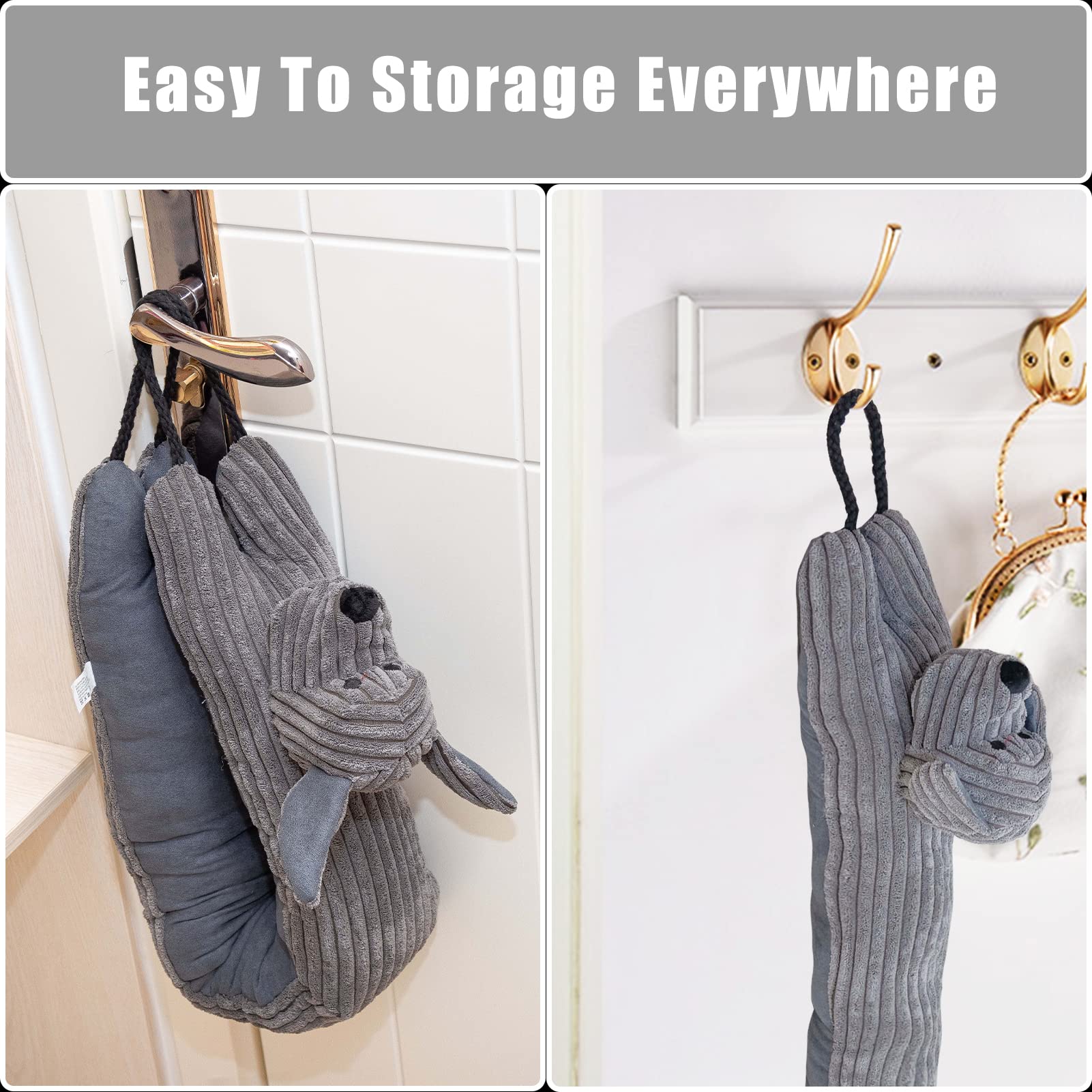 Marwood animal decor draft stopper adds charm to doors and windows.