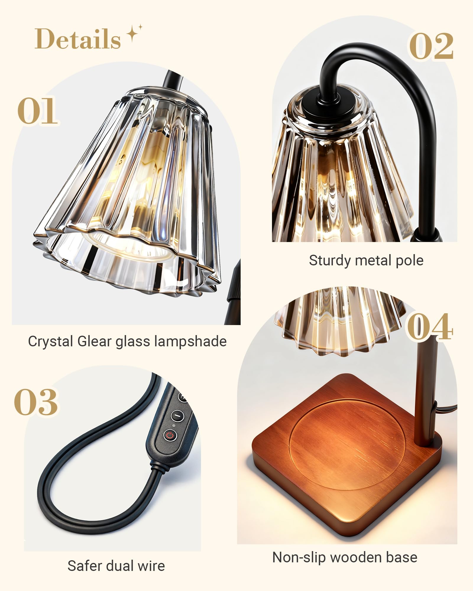 Marycele safe alternative to candles, reducing smoke and soot.
