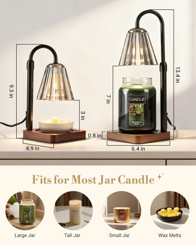 Marycele wax diffusion and warm ambient glow enhances room atmosphere.