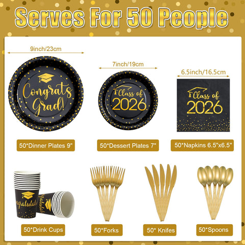 MASHAN graduation plates 7-inch for dessert courses and easy cleanup