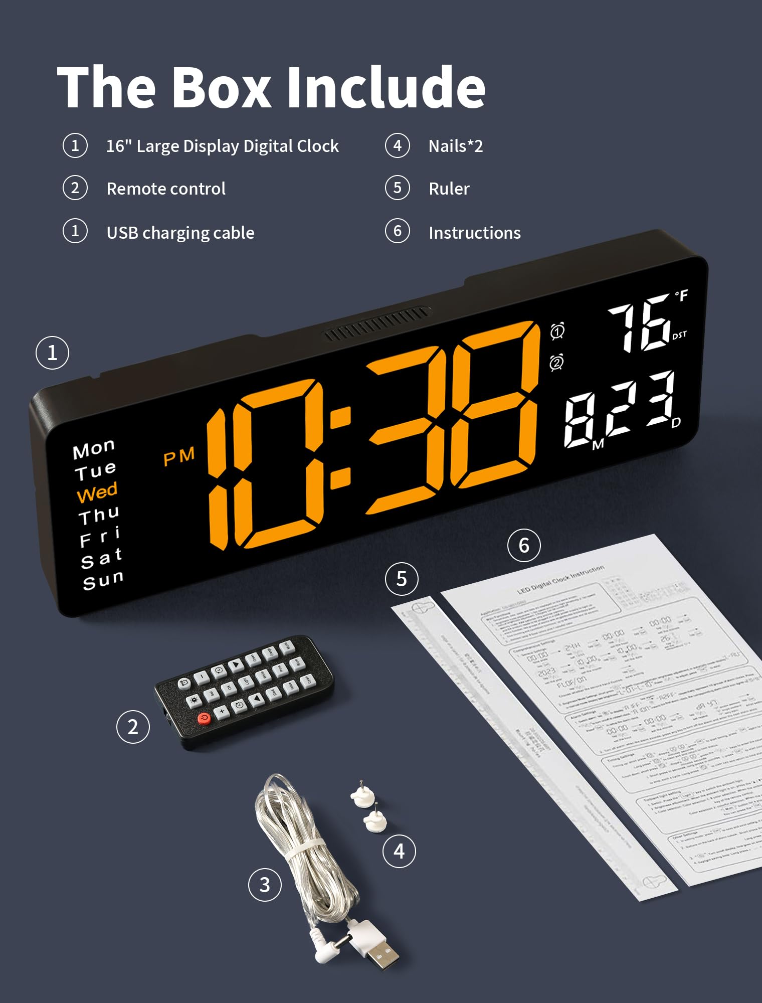 MASHI large digits improve readability and quick time checks.