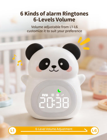 MASHI Panda soothing sounds provide calm options for naps.