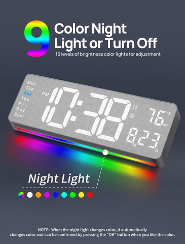 MASHI RGB night-light bottom with multicolor options creates cozy ambiance