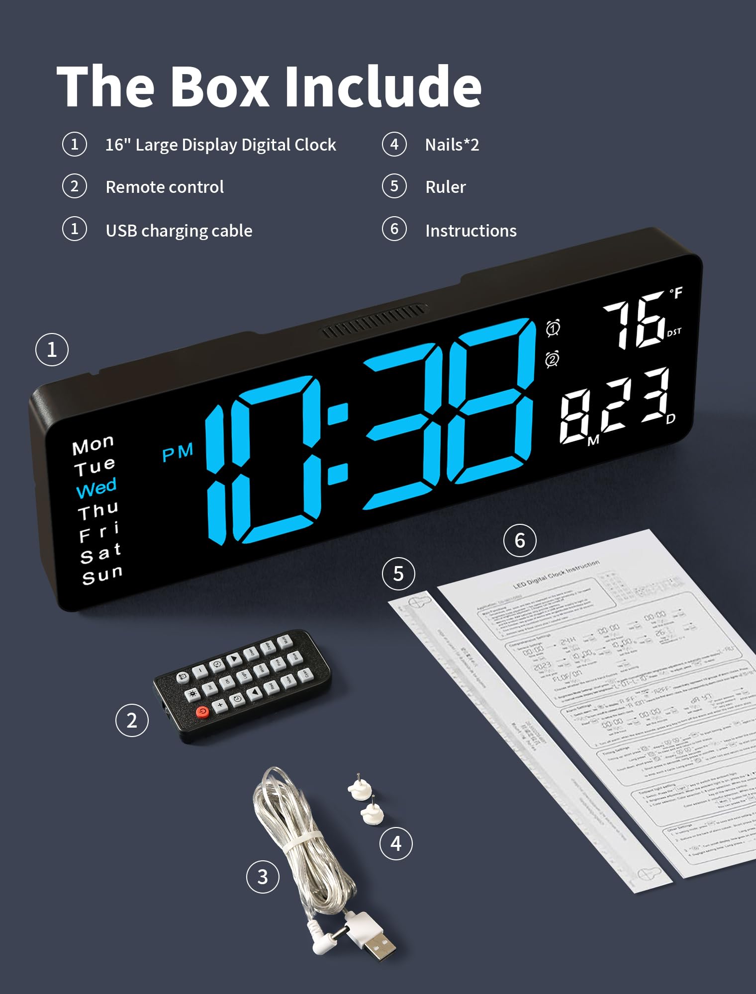 MASHI 3.92-inch display provides easy reading from any angle.
