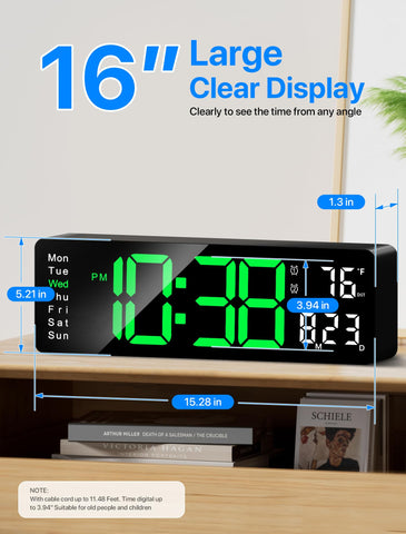 MASHI wall clock remote control for effortless operation in living spaces