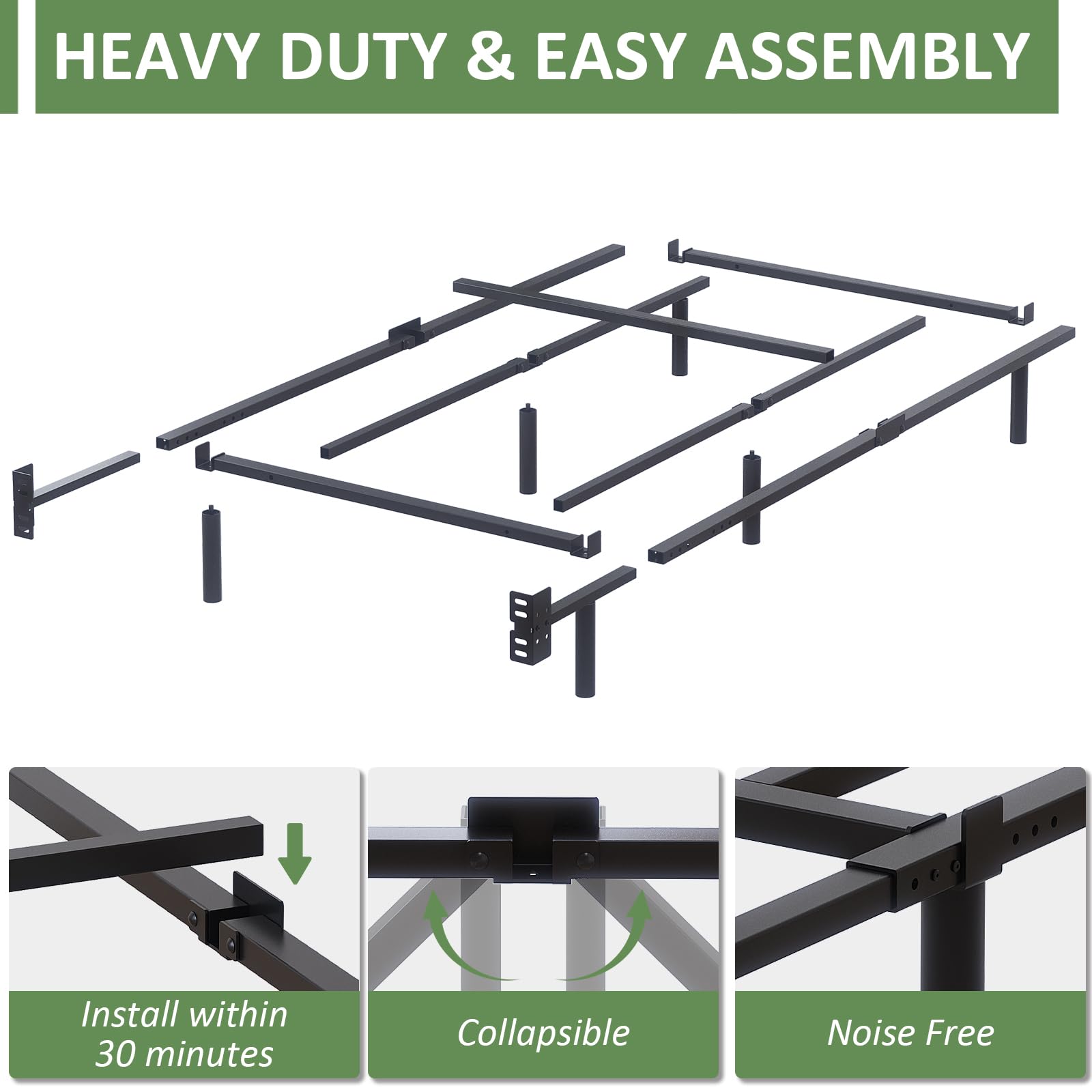 Mashomdec bracket kit enables headboard attachment for personalized style.