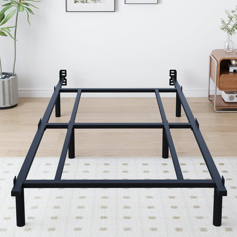 Mashomdec Twin bed frame with heavy-duty steel slats for sturdy mattress support.
