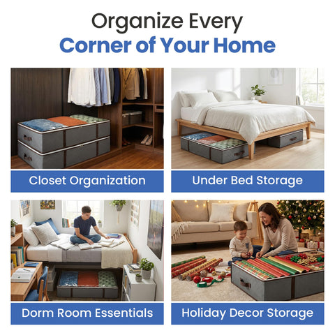 Dual handles on Masirs under-bed bag enable easy carrying.