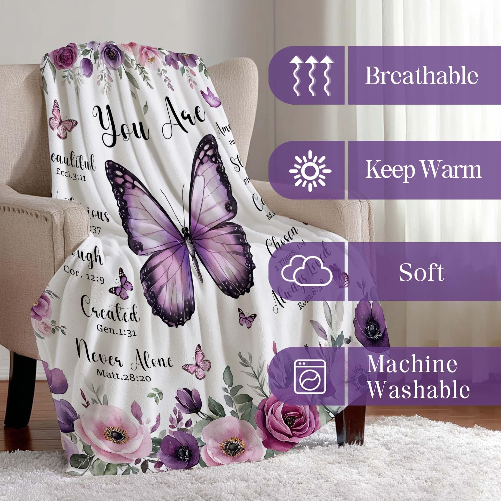 MASLEK 50x60 inch blanket for couch or bed