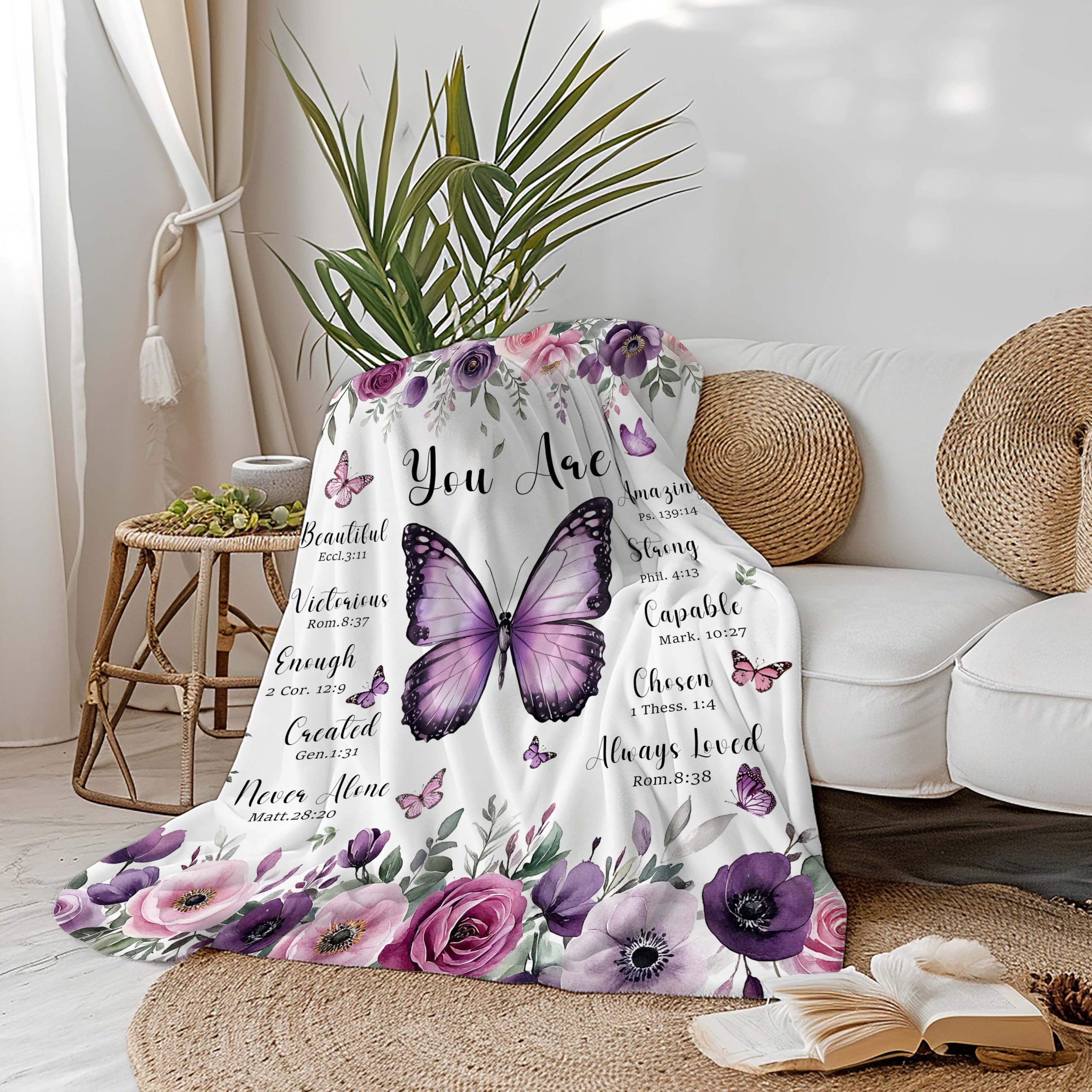 MASLEK butterfly floral motif enhances bedroom ambiance