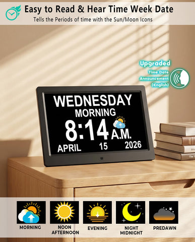 MASSII clock remote control for quick setup and adjustments from across the room.