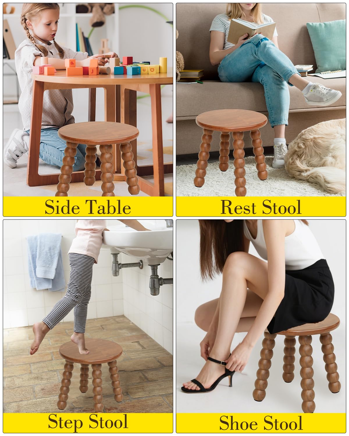 Masupu 300-lb capacity supports adults and kids with reliable stability.
