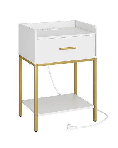 Masupu nightstand cable management keeps bedside charging tidy.