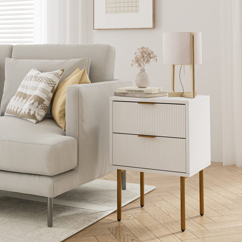 Masupu Nightstand cleaning care showing quick wipe maintenance