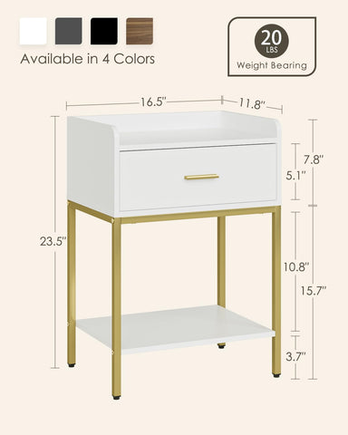 Masupu nightstand easy assembly with numbered parts saves time.