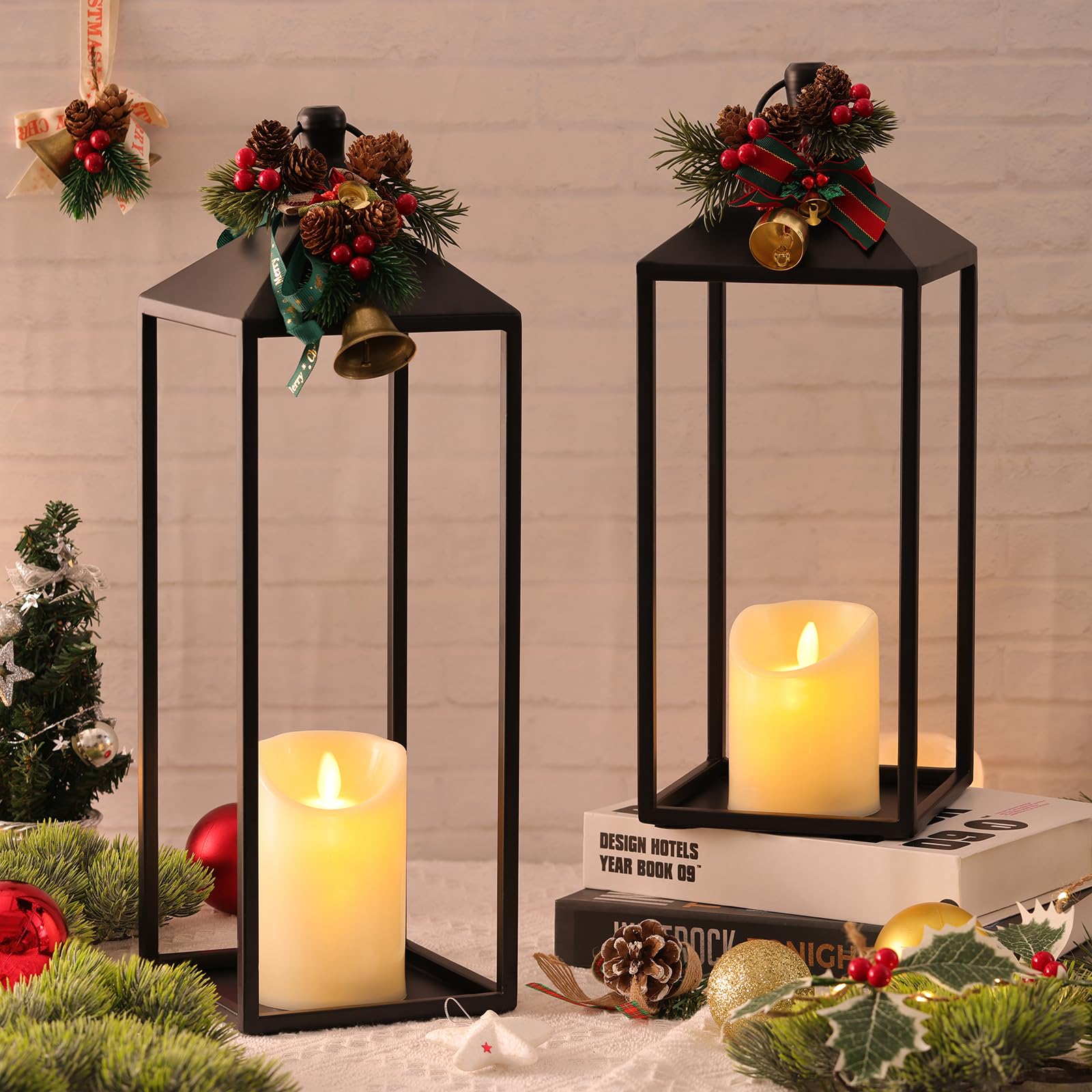 MATAHUM black vintage lantern adds chic outdoor decor