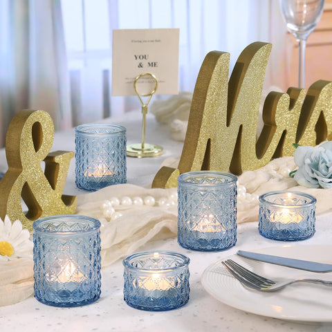 MATAHUM blue votive holders versatile decor for summer celebrations