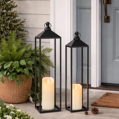 MATAHUM handmade metal lanterns possess unique artisan character