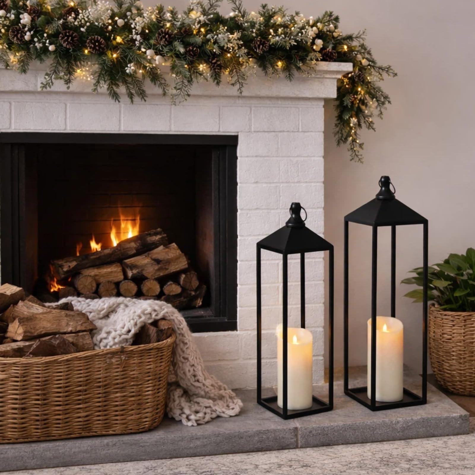 MATAHUM lantern with metal top ring for easy carrying or hanging