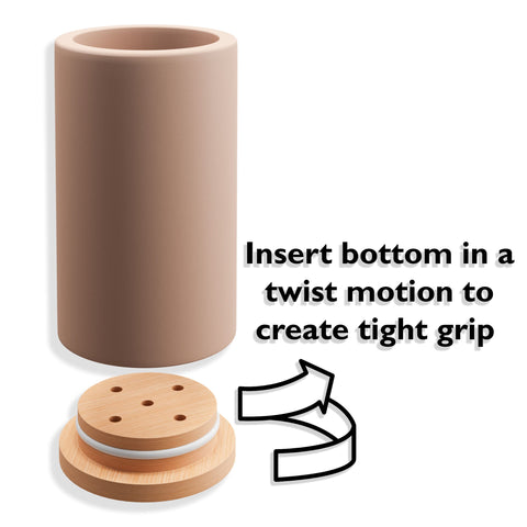 Matani toothbrush holder with drain holes, moisture management in action.