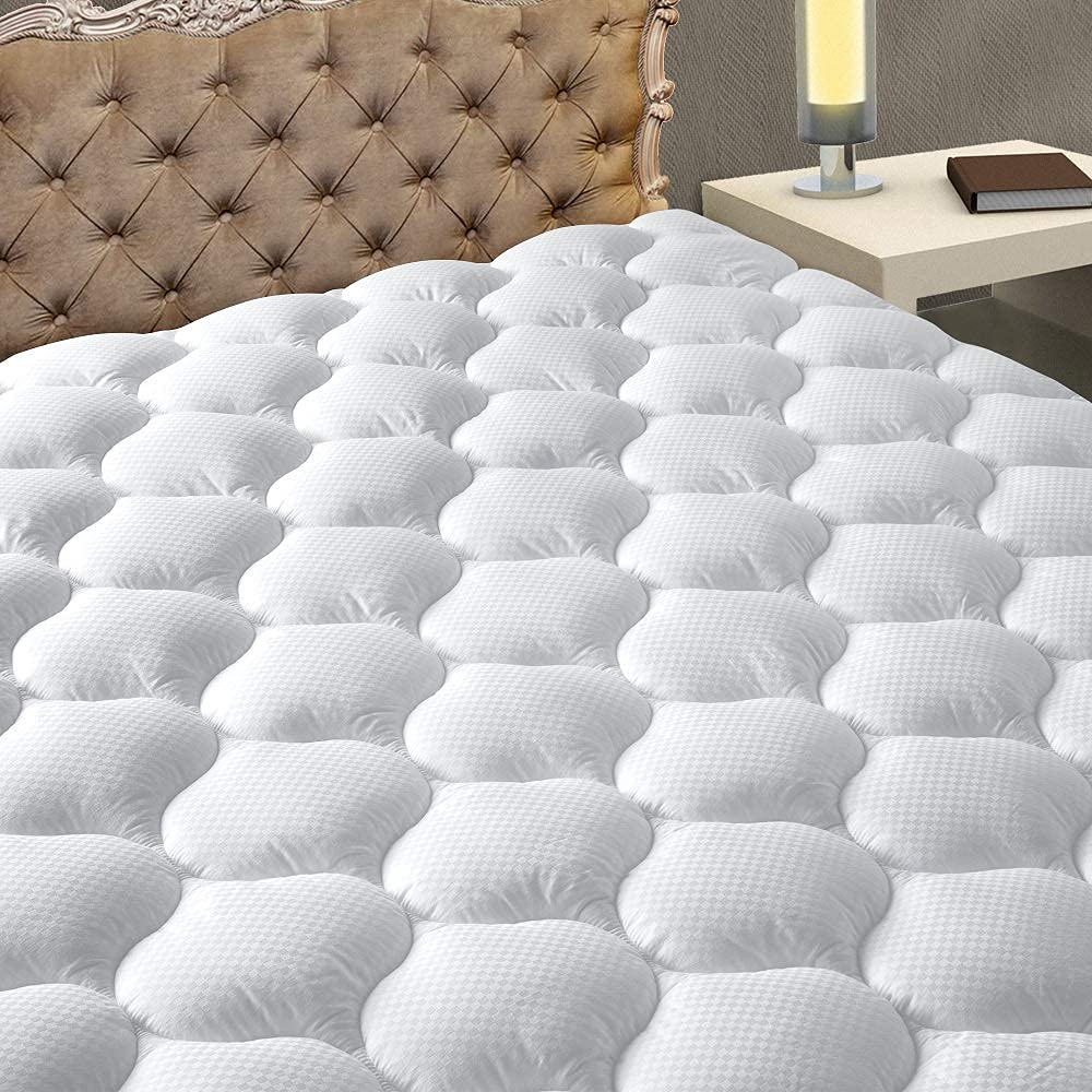MATBEBY king size mattress pad cooling topper improves sleep comfort