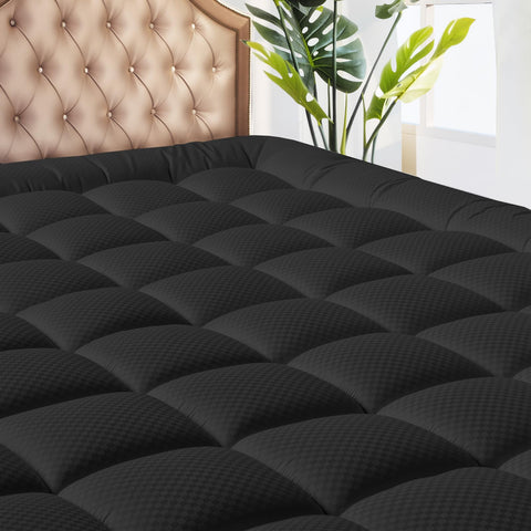 MATBEBY cooling queen mattress pad on bed for cooler sleep surface