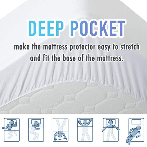 MATBEBY pad with elastic edging prevents slipping during sleep.