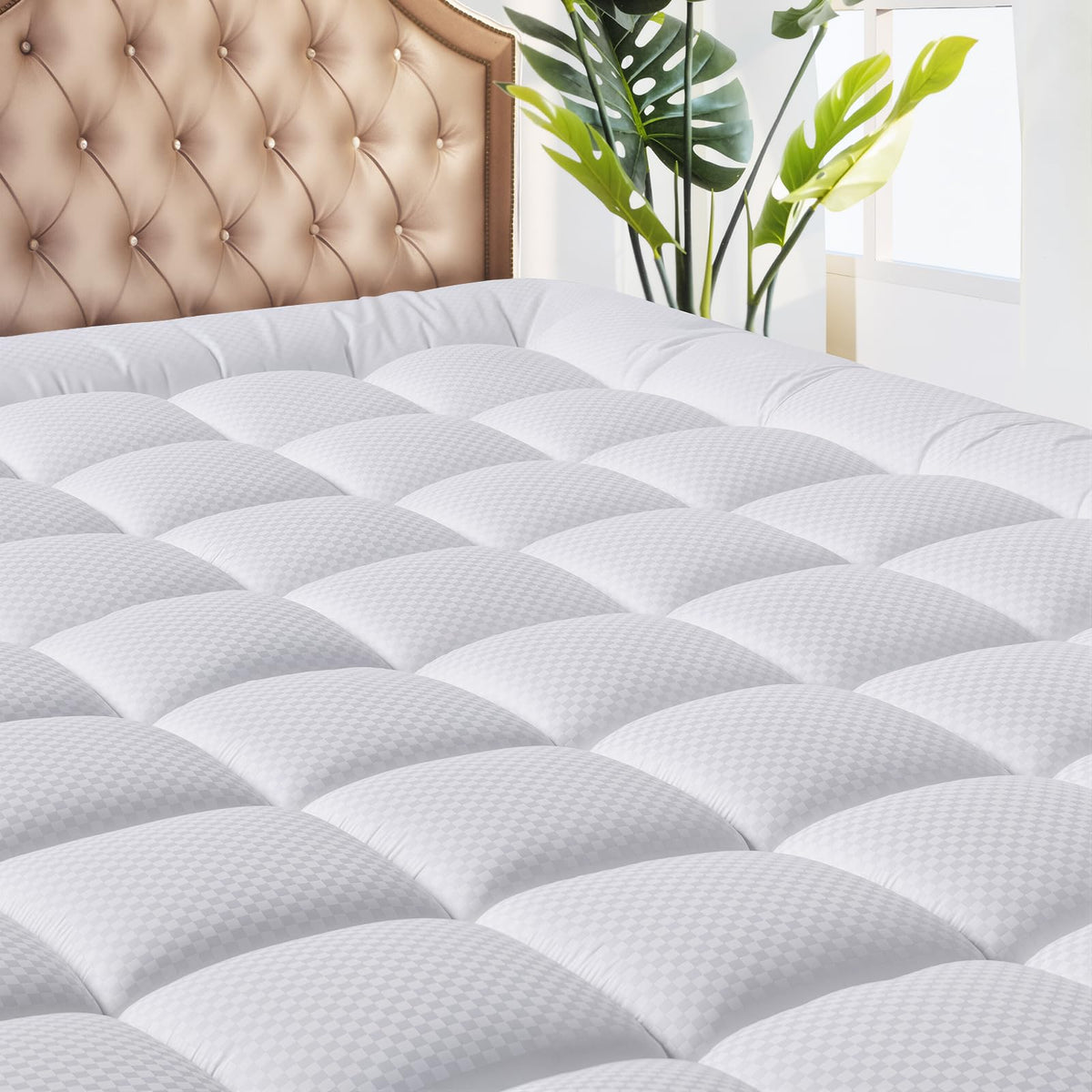 MATBEBY RV short queen mattress pad with soft cover for cozy sleep