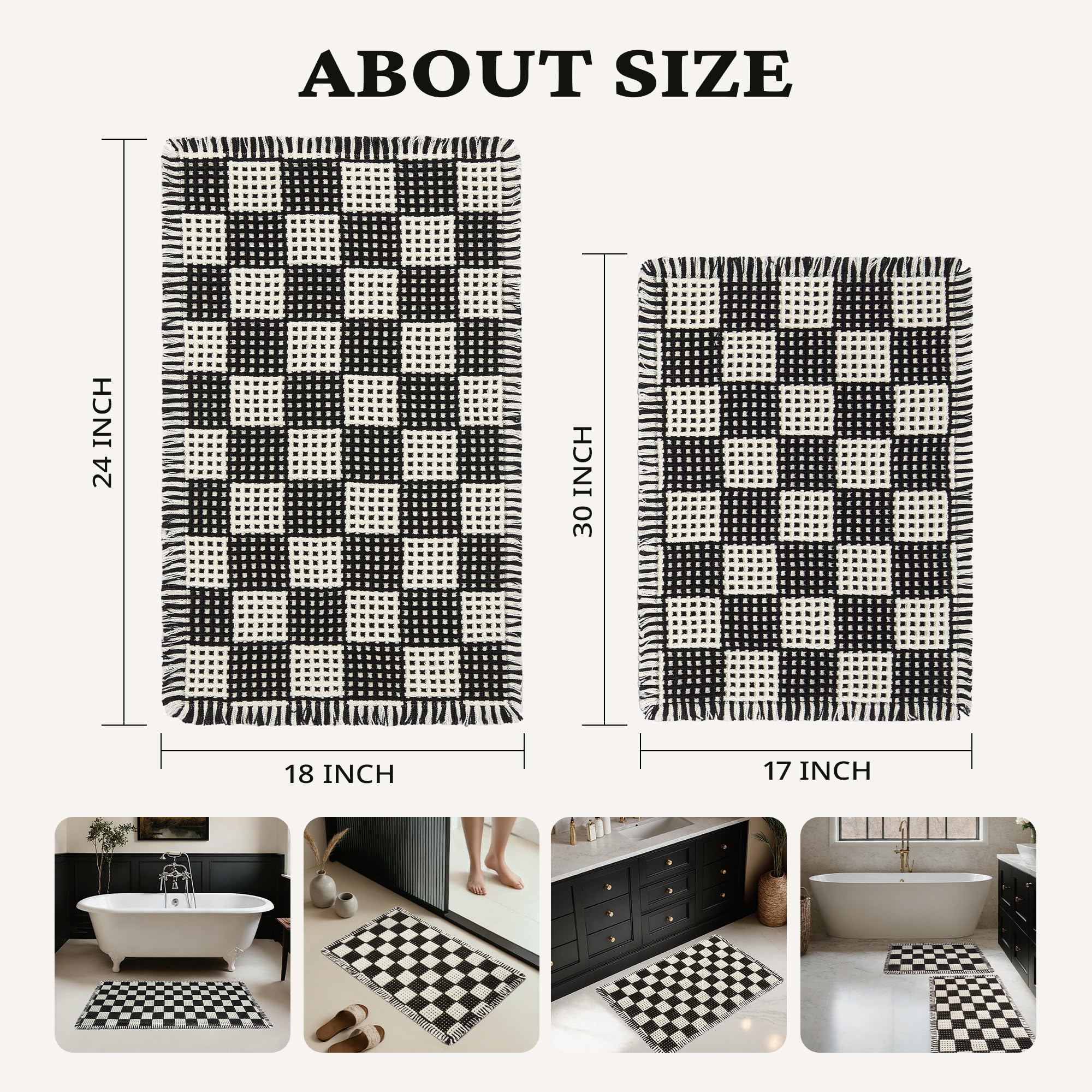 MatEssenz versatile 2-piece set suits sinks, toilets, and showers in any bathroom.