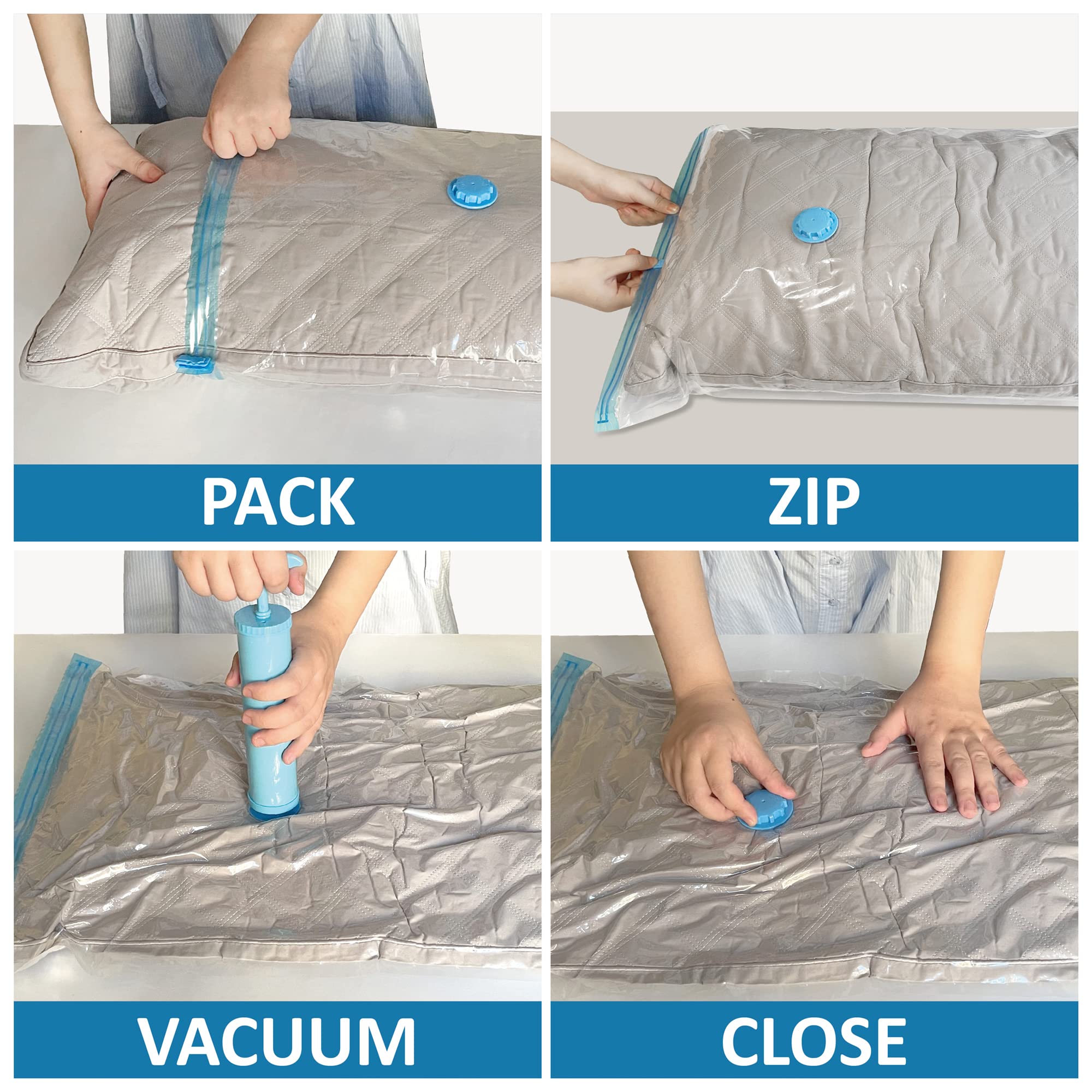 Travel-ready storage solution with MattEasy bags for compact packing.
