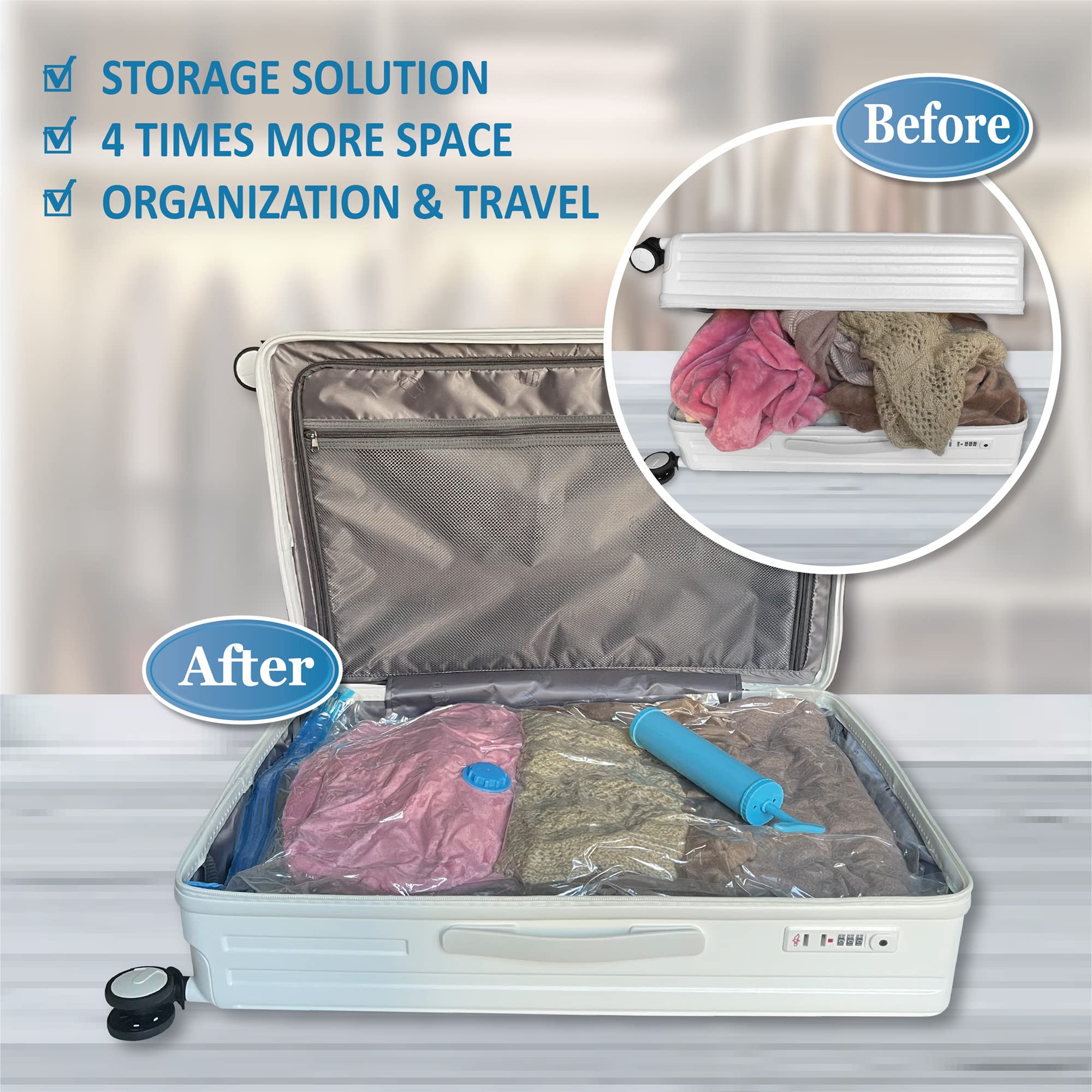 MattEasy bag sealed with double zip and turbo valve for airtight protection.