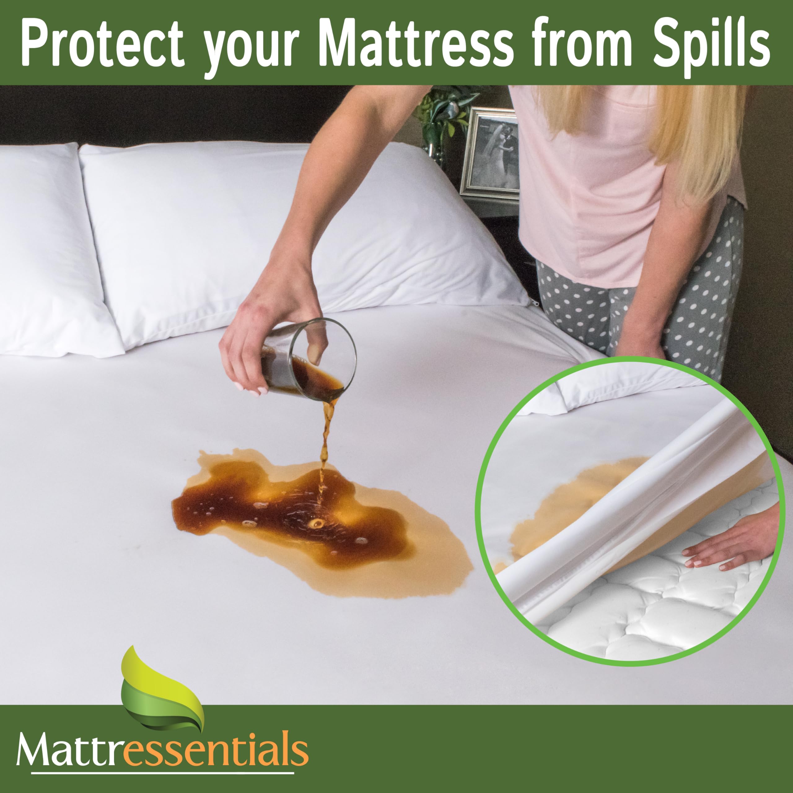 Mattressentials soft noiseless fabric stays comfortable without crinkles under sheets