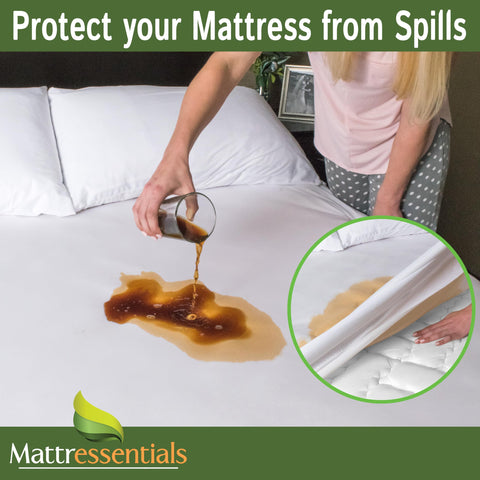 Mattressentials soft noiseless fabric stays comfortable without crinkles under sheets