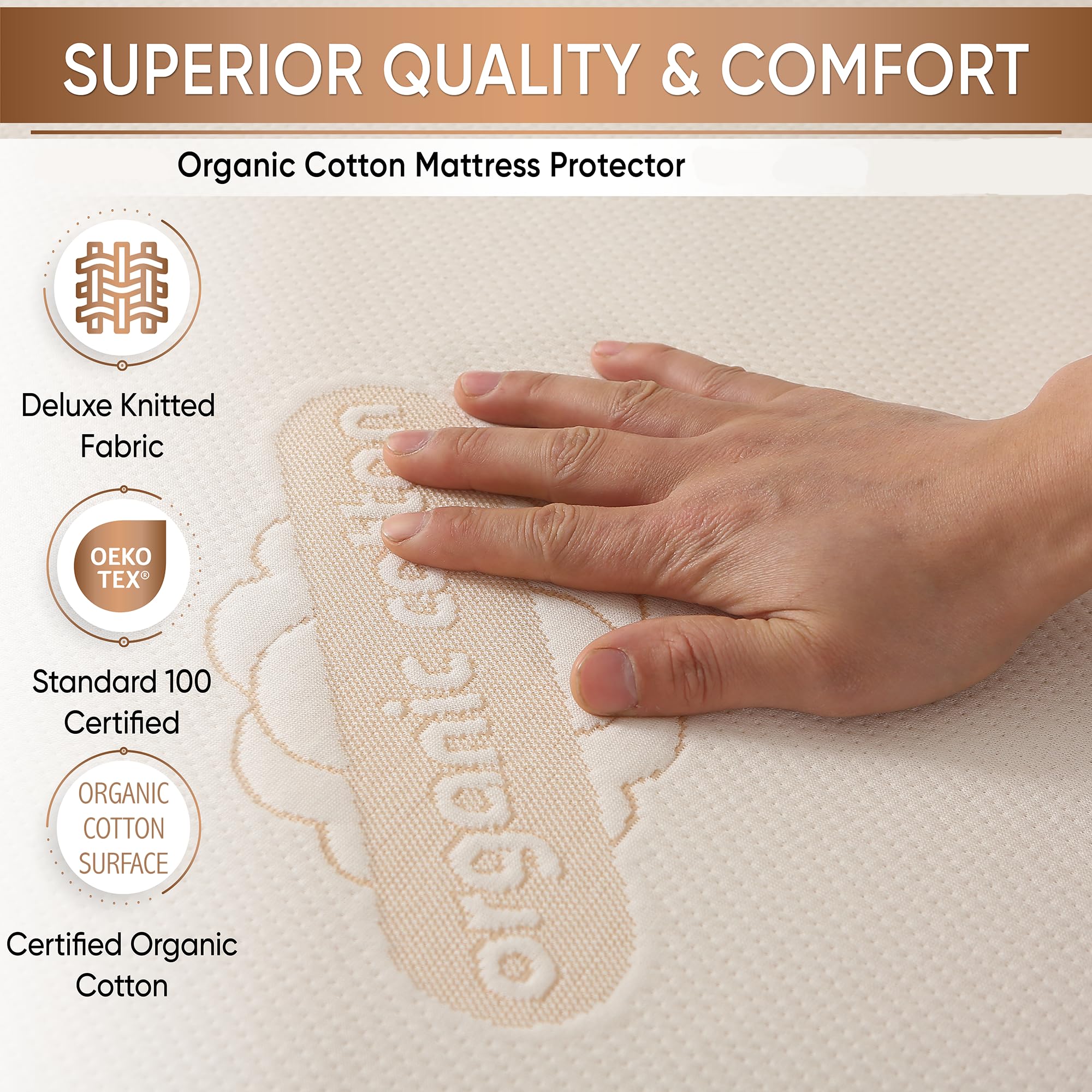 MATTSHIELD ORIGINAL fitted comfort with durable skirt for snug crib fit.