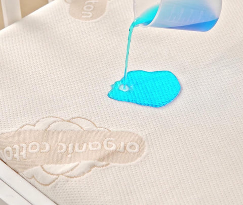 MATTSHIELD ORIGINAL protector uses OEKO-TEX certified organic cotton and vinyl-free materials.