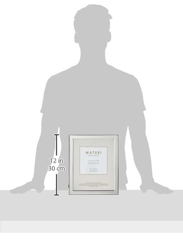 Maturi silver-plated frame side profile highlighting slim flat-edge design for modern interiors.