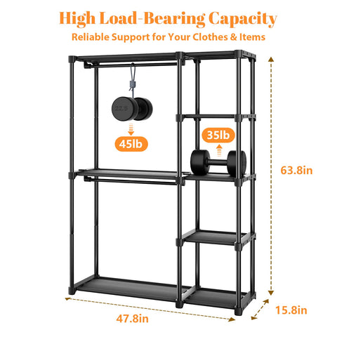 Mavivegue portable wardrobe assembly lets you set up quickly in any room