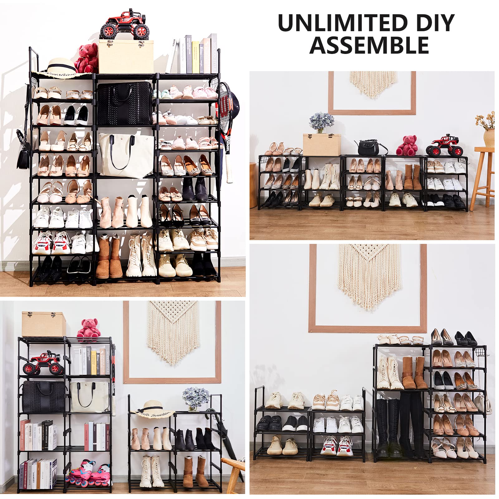 Mavivegue rack with 10 hooks for extra storage options