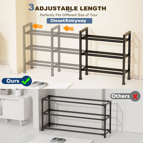 Mavivegue sturdy foot caps stabilize the rack on entryways and doors