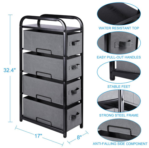 MAX Houser 4-drawer dresser with drawers open for easy access