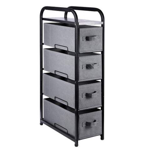 MAX Houser 4-drawer dresser with wood top, front view for organized bedroom storage