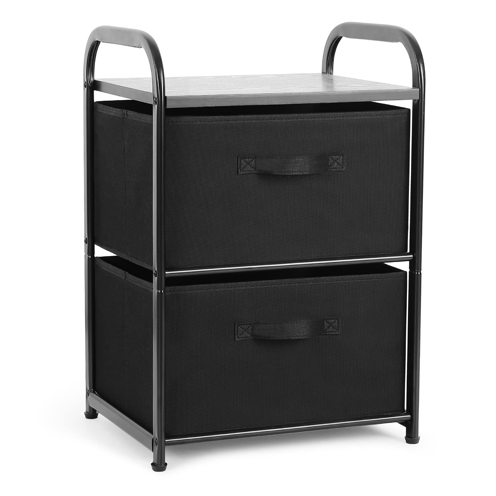 MAX Houser dresser with two fabric drawers for compact bedroom storage