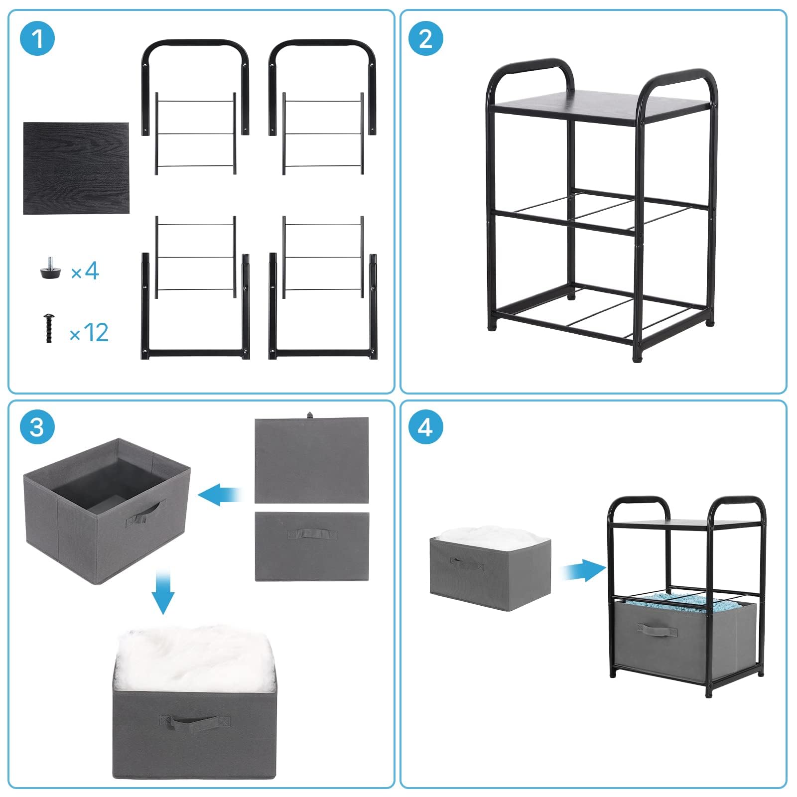 MAX Houser dresser metal frame detail and hardware